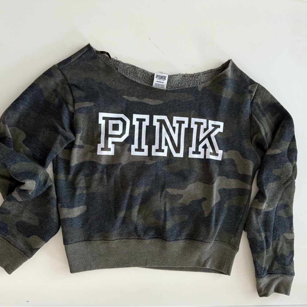 PINK Camouflage Sweatshirt